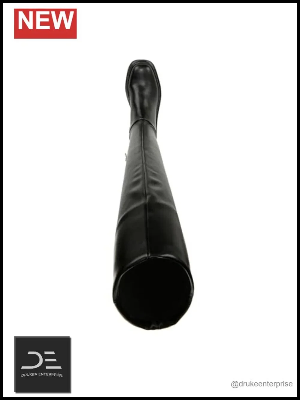 Over the Knee Faux Leather Boots with Side Zipper